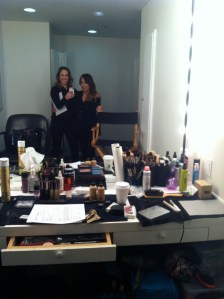 Myself and fellow YW artist, Regan, in Charlie Chaplin's old dressing room at the Jim Henson lot.