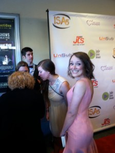 Moments before the red carpet!