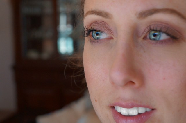 Make up completely worn from the day!