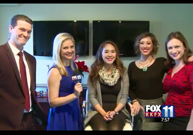 Most gorgeous news crew and I!
