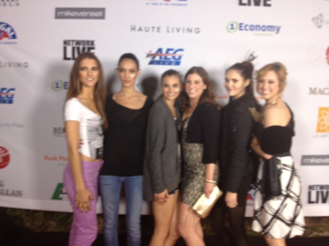 Nicole and I after finishing the runway make up for an event!